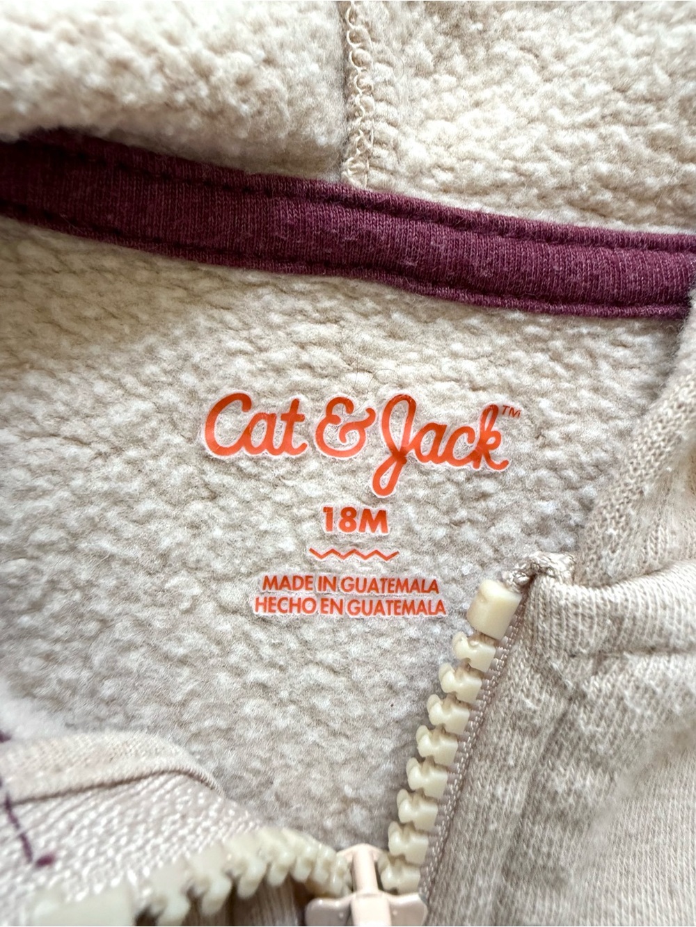 Cat & Jack Toddler Sweatshirt Bundle | Size 18M | Cozy Fleece Pullovers & Hoodie - Picture 6 of 7
